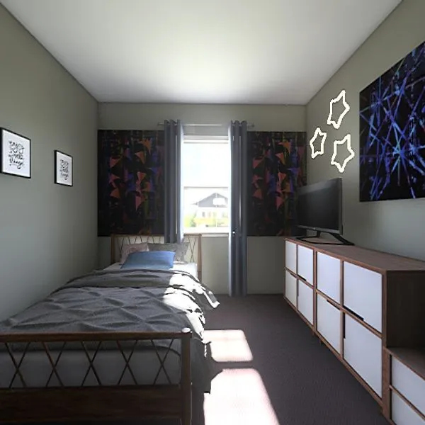 My Son's Haven Room 3d design renderings