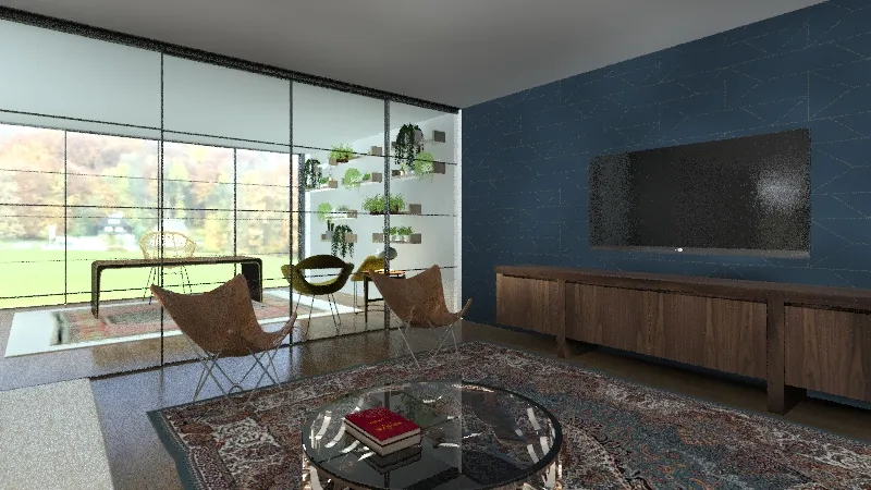 boho apartment 3d design renderings