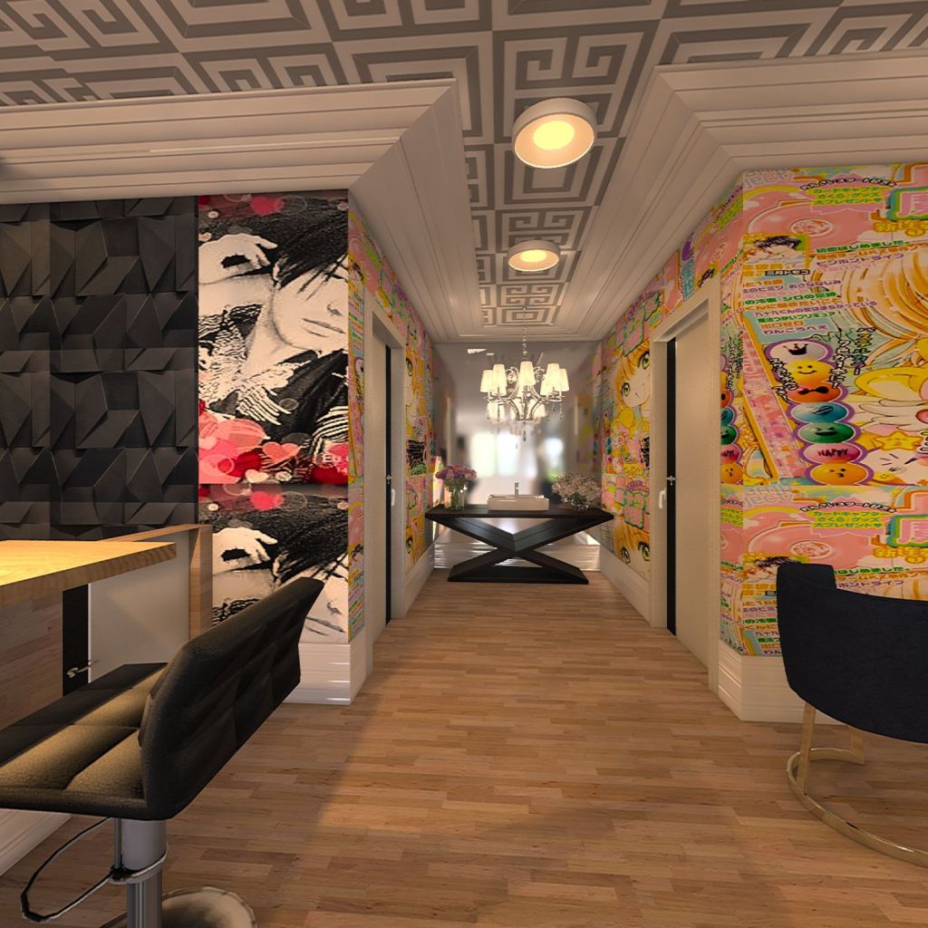 maid caffe 3d design renderings