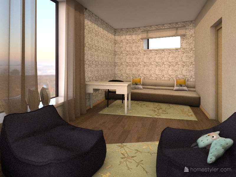 Ирина 3й эт комната отдыха 3d design renderings