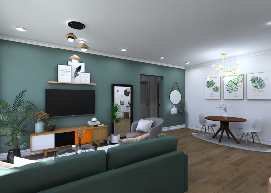 Small Apartment Design Rendering