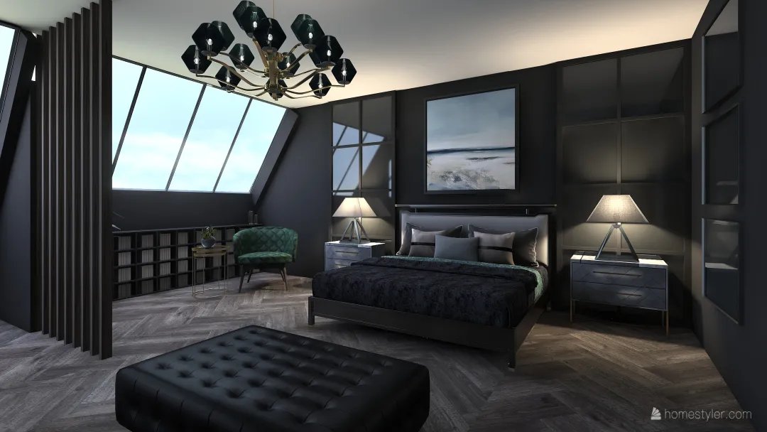 boujee bedroom/bathroom 3d design renderings