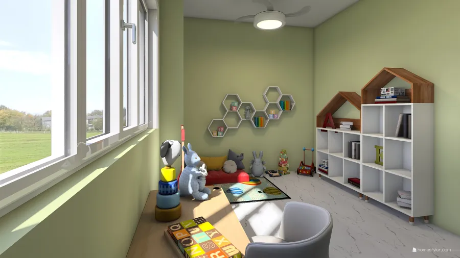 Atend. Infantil 3d design renderings