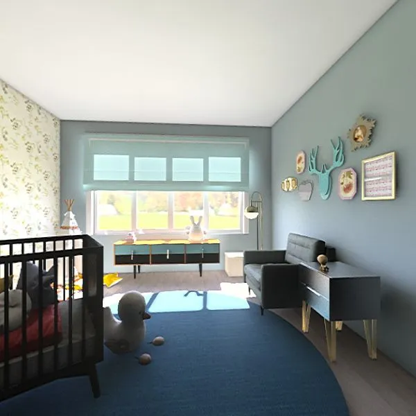 baby room 2 3d design renderings