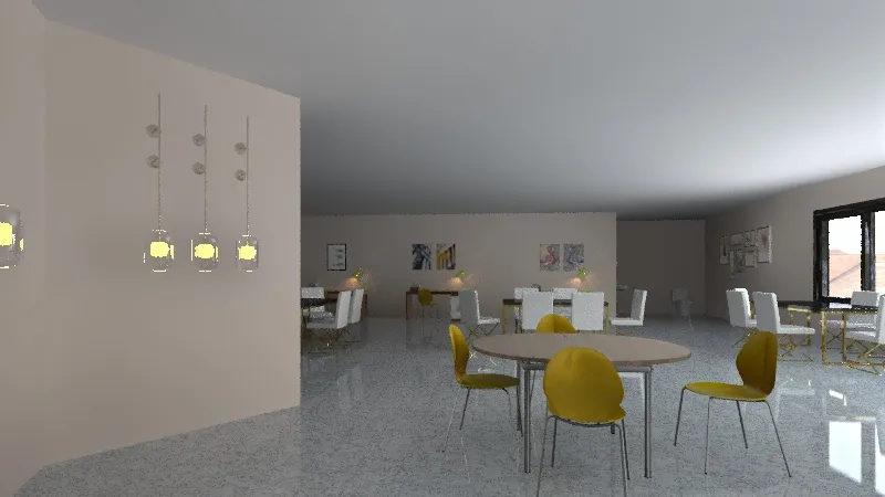 Cafe design 3d design renderings