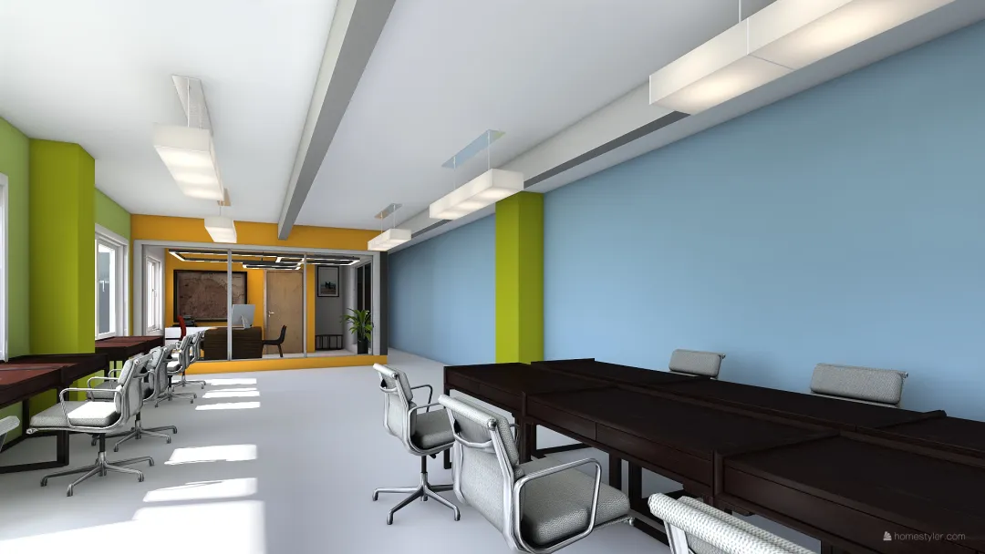 oficinas 3d design renderings