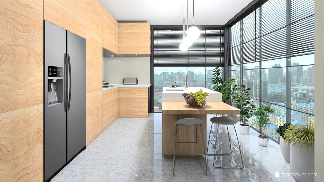 Modern Bauhaus Home 124 Black White Beige 3d design renderings