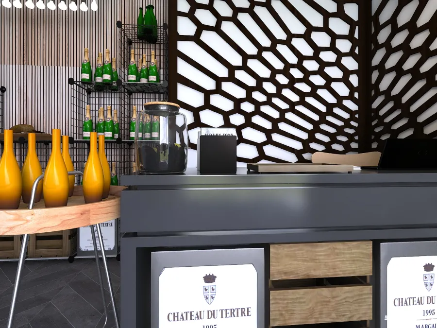 Grocery Shop 3d design renderings