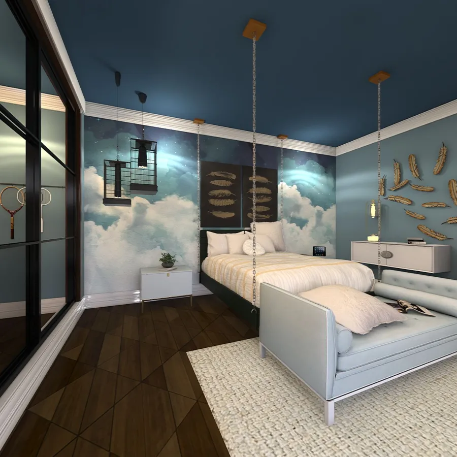 Teen Room 3d design renderings