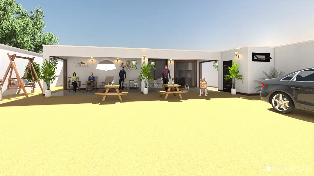 casa playa 3d design renderings