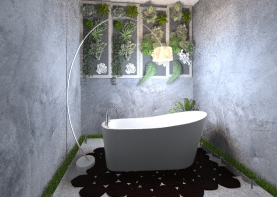 Bathroom Moderno Design Rendering