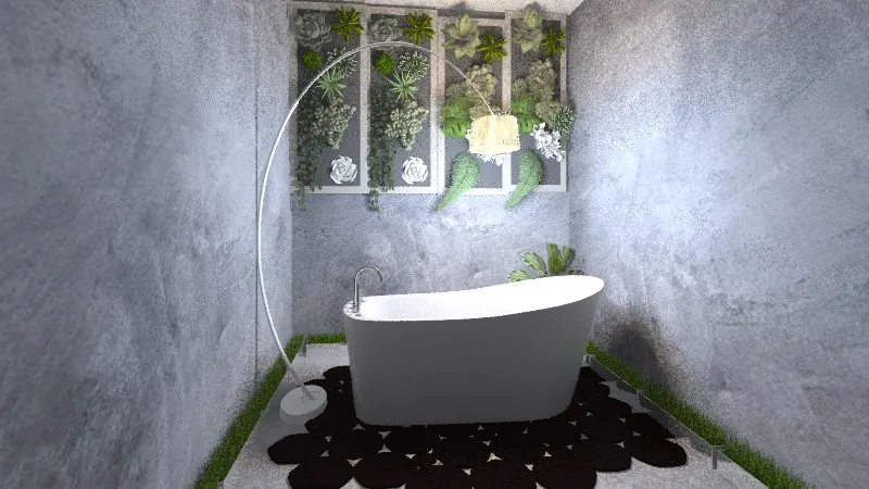 Bathroom Moderno 3d design renderings