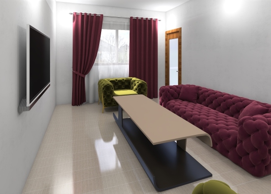 Small Living Room redesign Design Rendering