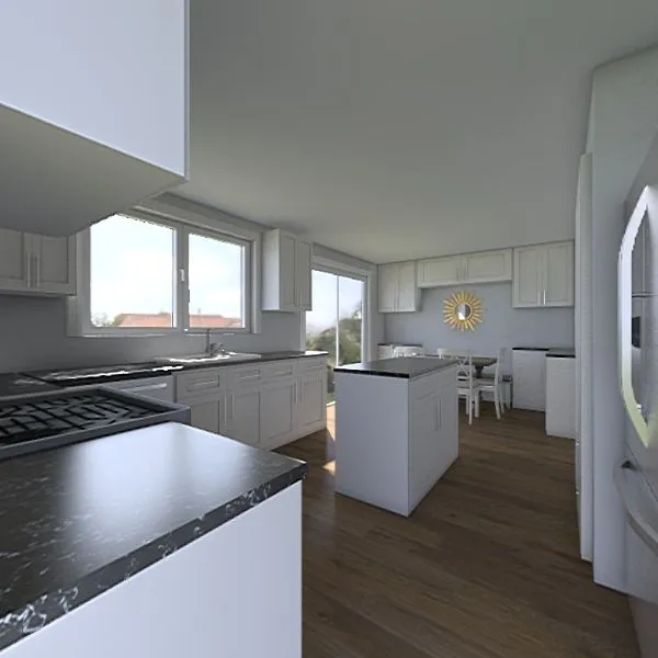 kitchen FULL 3d design renderings