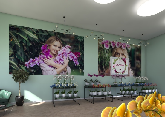 orchid магазин Design Rendering