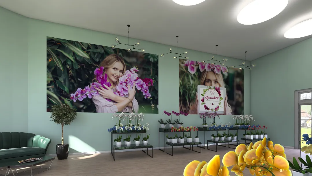 orchid магазин 3d design renderings