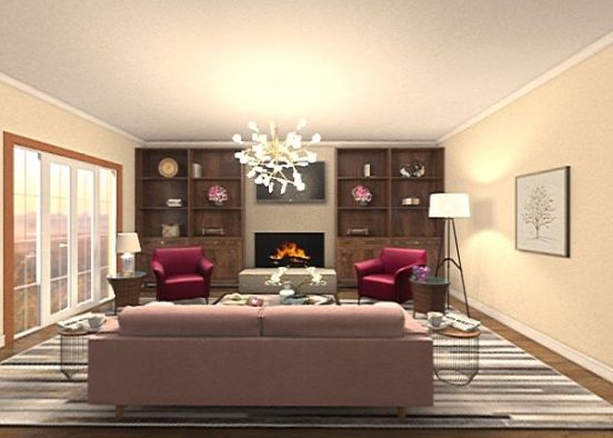 Jill's Living Room  Design Rendering