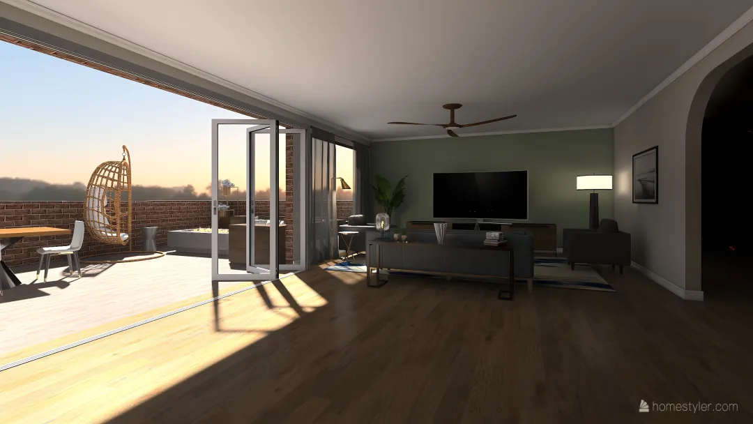 Downtown Apartment (3bed 3bath) 3d design renderings