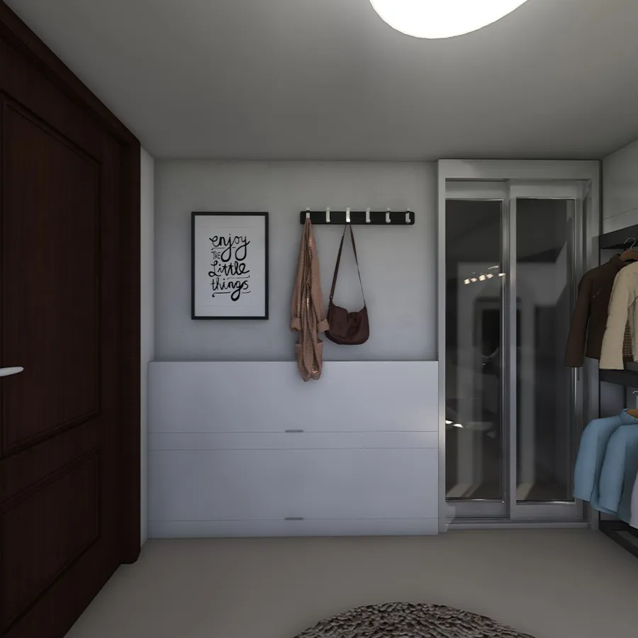 Master closet 3d design renderings