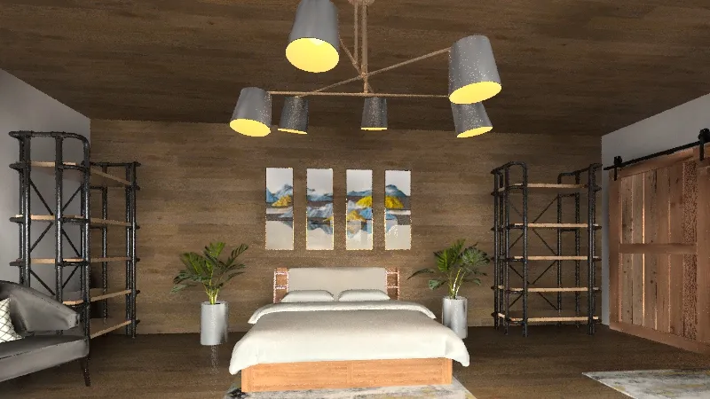 small bedroom 3d design renderings