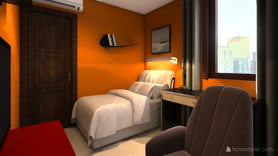 двух комнатная и салон вар 1 3d design renderings