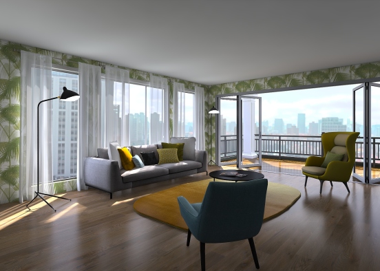 Luxury NYC Apartment Design Rendering