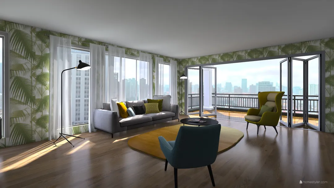 Luxury NYC Apartment 3d design renderings
