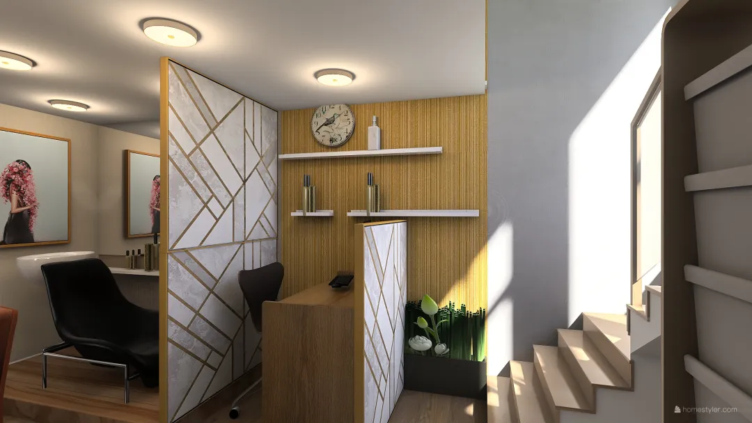 Bandra Salon Ground Flr 3d design renderings