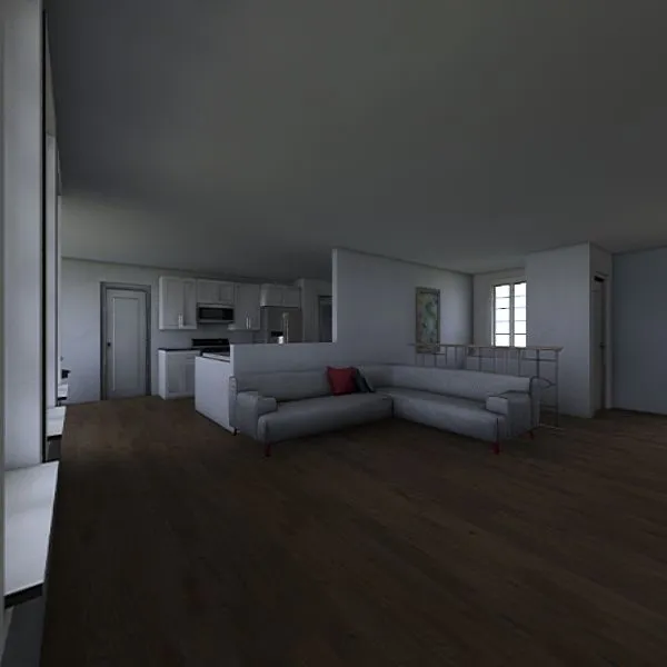 House Layout 1350 3d design renderings