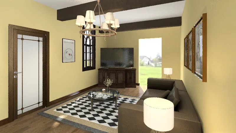 Jessica`s Living Room 3d design renderings