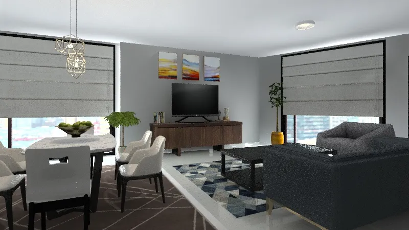 Small Apartment III 3d design renderings