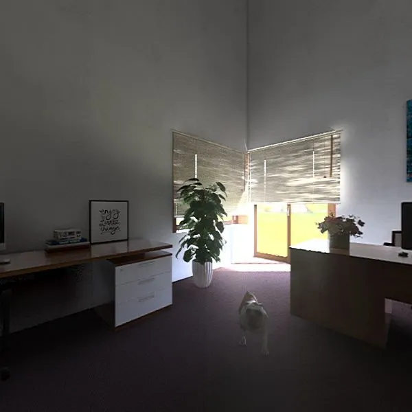 kancelária 3d design renderings