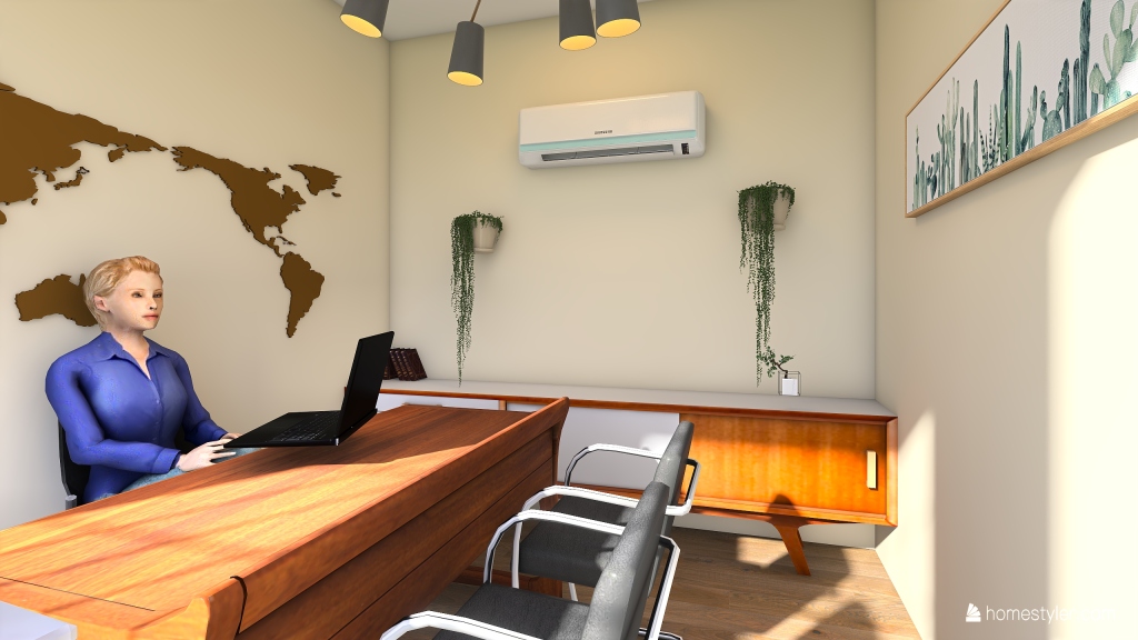 aap office 3d design renderings