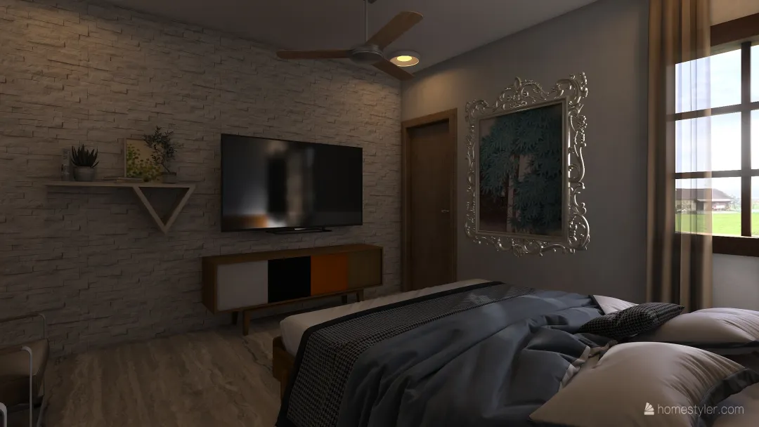 japneets room 3d design renderings