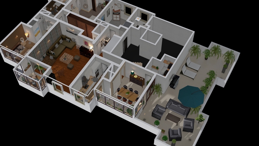 Appartement 94170 141 m² 3d design picture 274.65