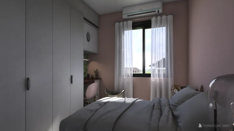 卧室 3d design renderings