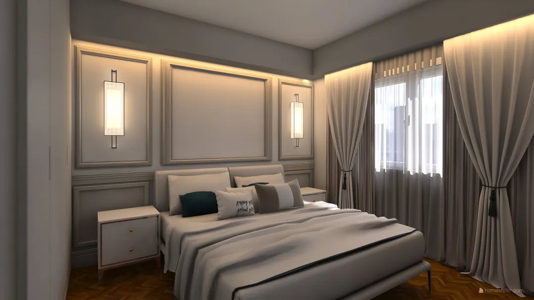 habitacion 914 Blanca 3d design renderings