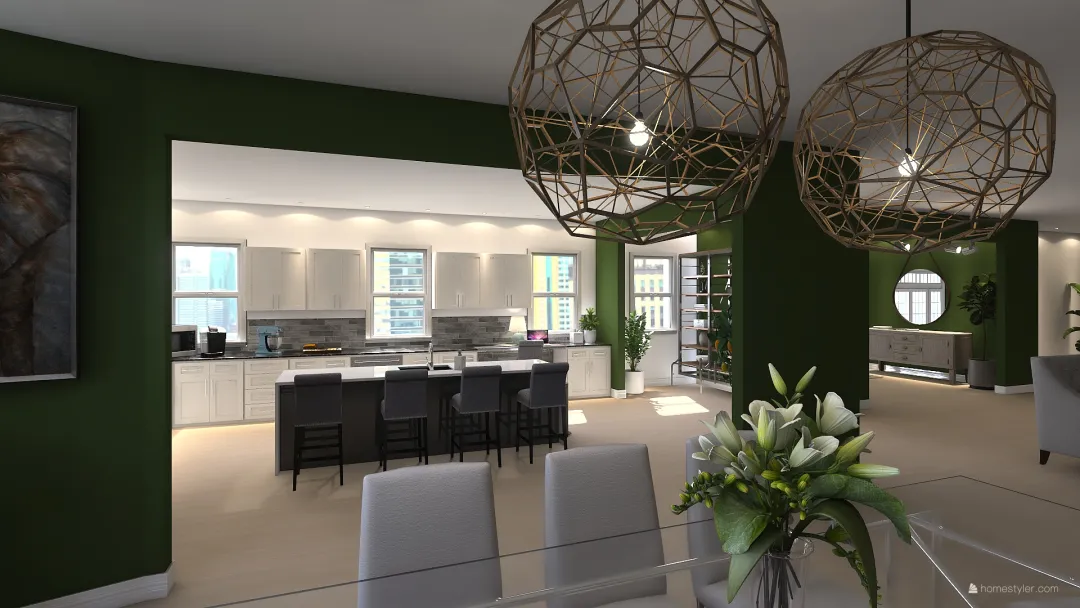 Family Penthouse 3d design renderings