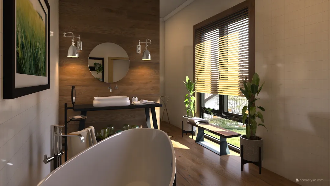#Residential EcoBathroom 3d design renderings