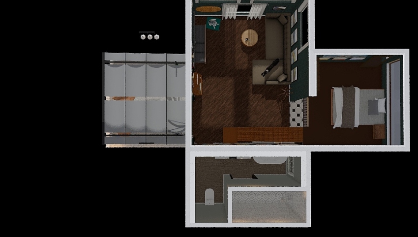 Cozy Loft Apartment 3d design picture 60.89