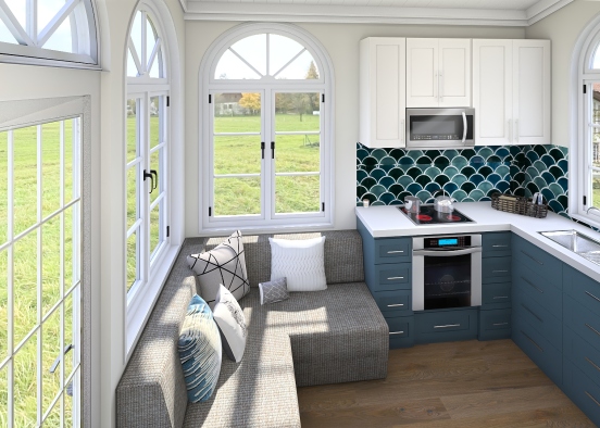Tiny Home Teal Design Rendering