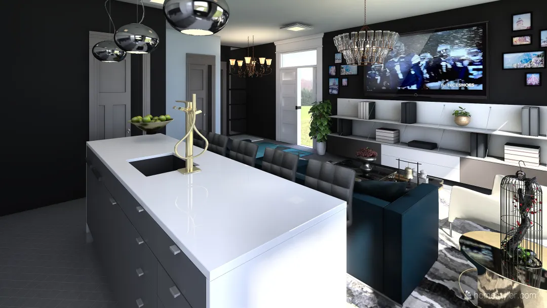 Wolter Apartment 3d design renderings