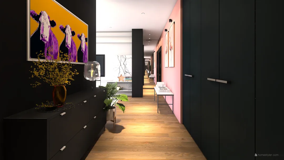 appartamentoB 3d design renderings