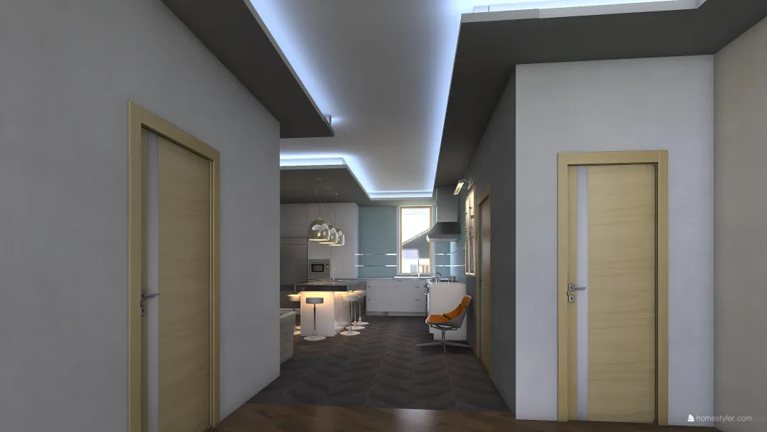 full house-ceiling flip 3d design renderings