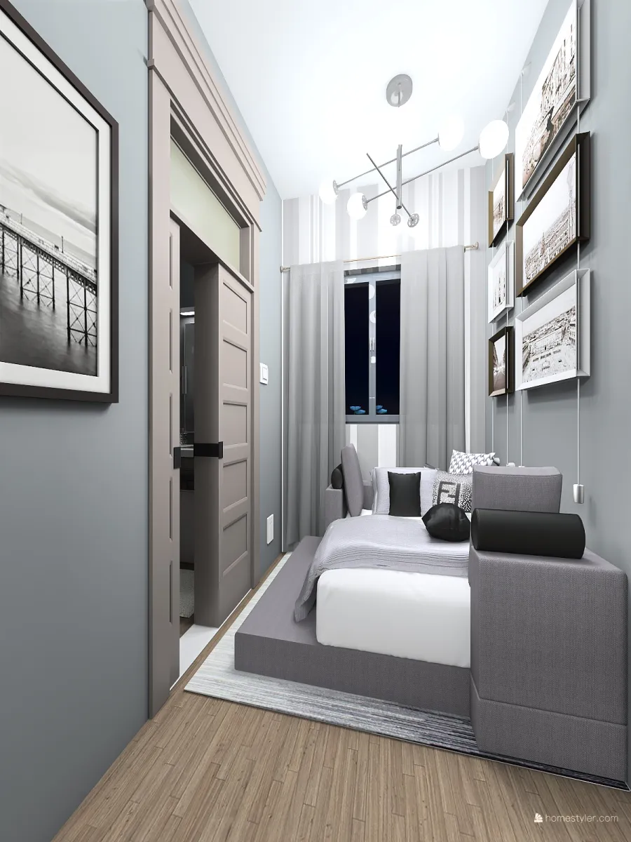 Living & Bedroom 3d design renderings