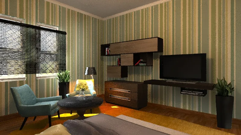 bedroom gray 3d design renderings