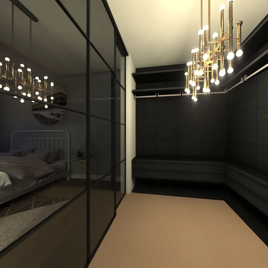 Cloak Room MB 3d design renderings