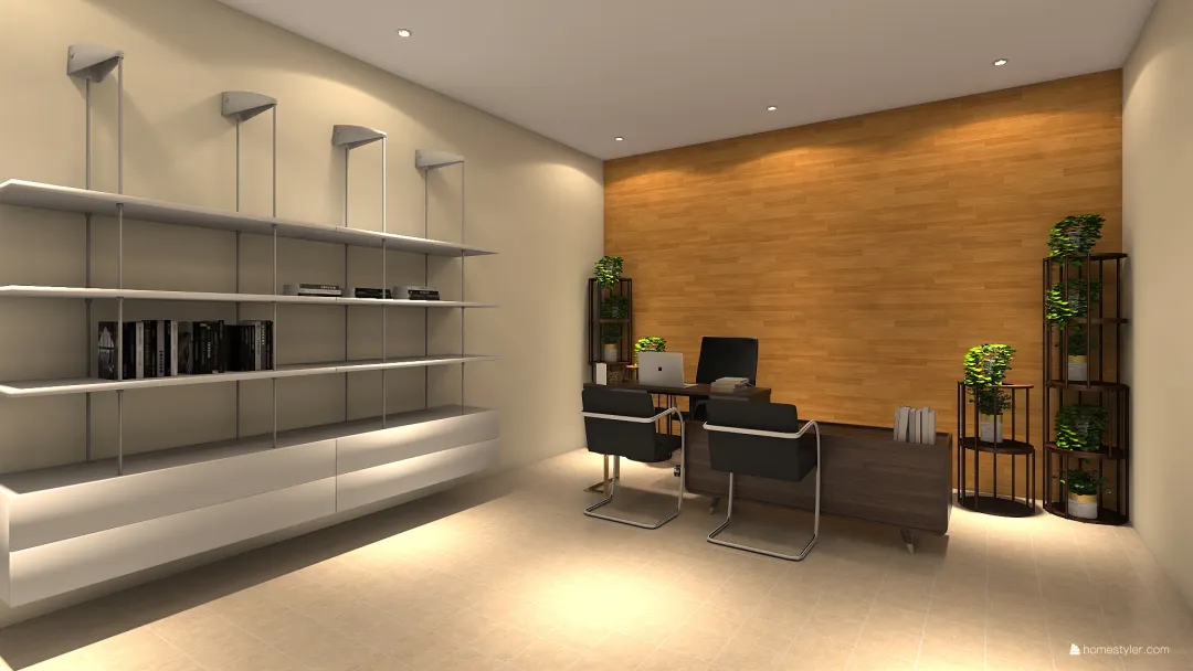 Oficina Contraloria 3d design renderings