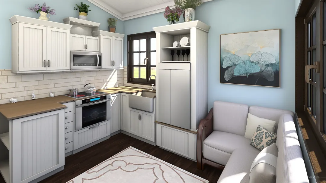 Tiny Home Country 3d design renderings