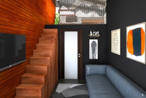 Modern Tiny Home Design Rendering